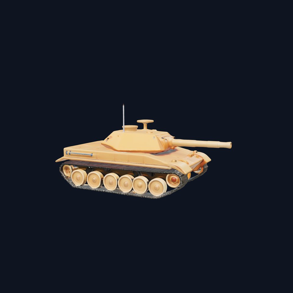 Desert Tan Tank model pack